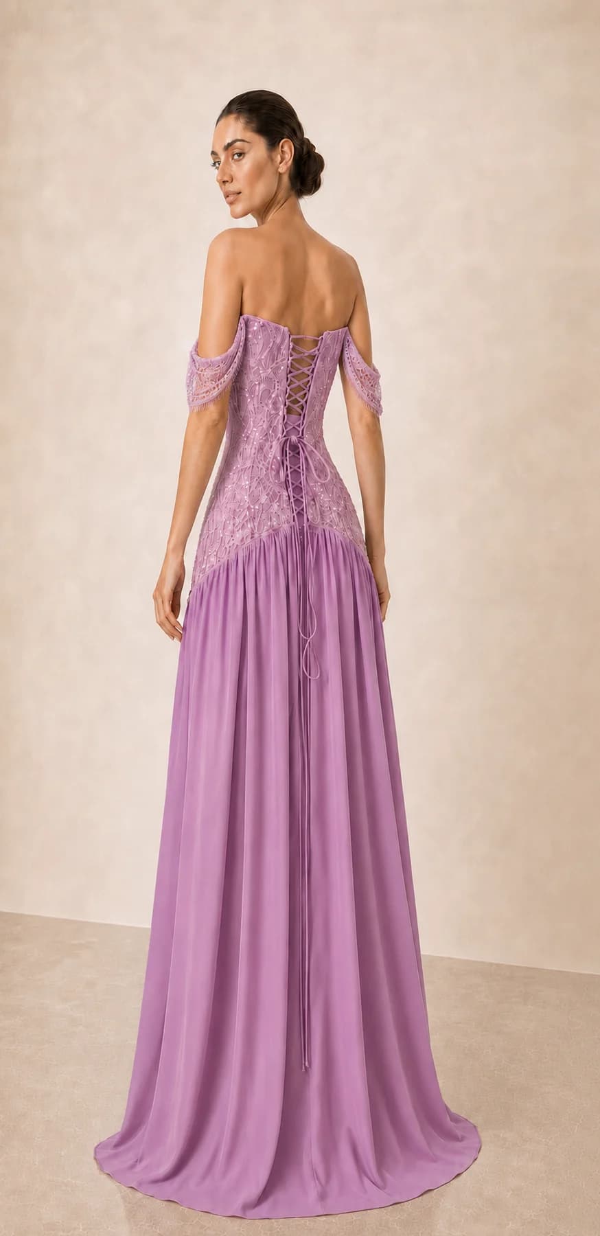 A Joie Couture limited-edition gown, photographed full length